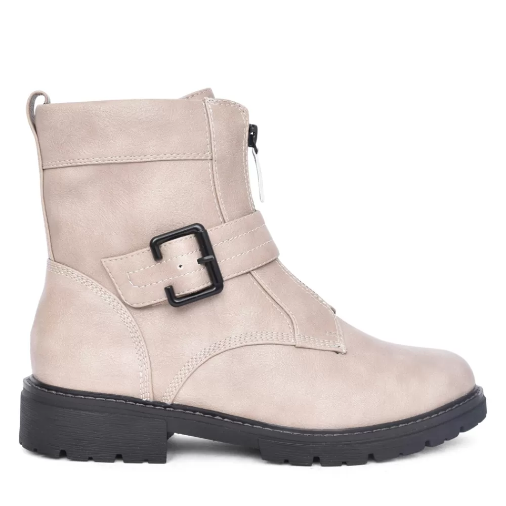 Ladies JANA Ladies 8-25470 Ankle Boot In Stone