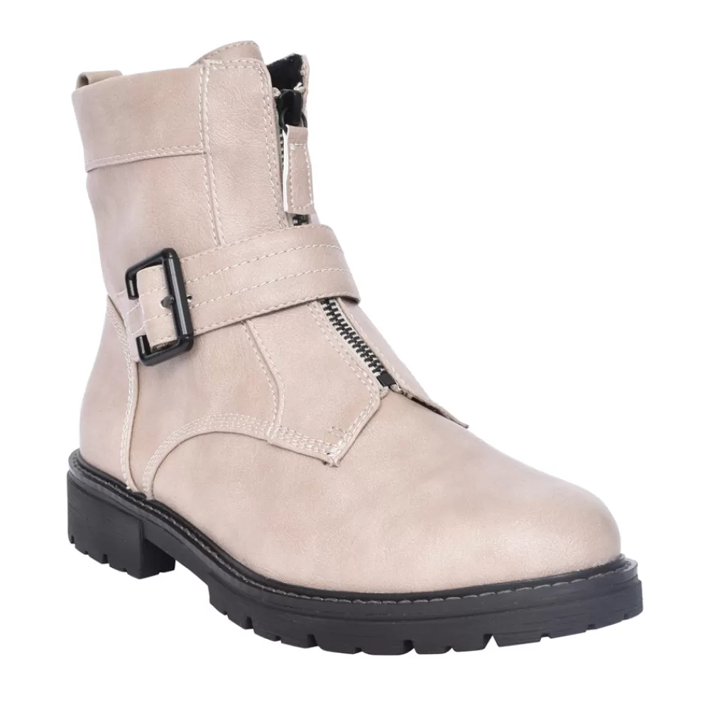 Ladies JANA Ladies 8-25470 Ankle Boot In Stone
