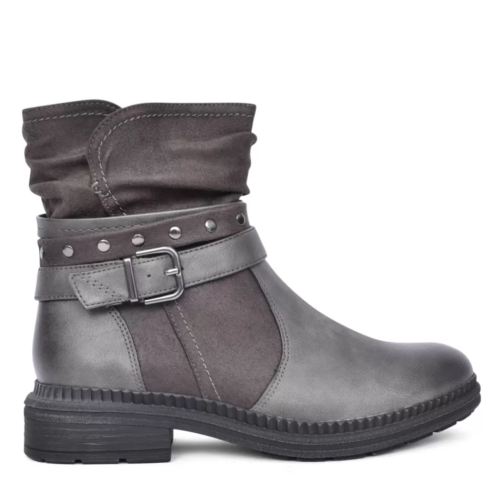 Ladies JANA Ladies 8-25475 Ankle Boot In Dark Grey
