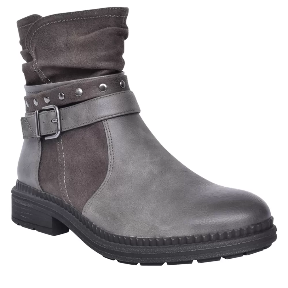 Ladies JANA Ladies 8-25475 Ankle Boot In Dark Grey