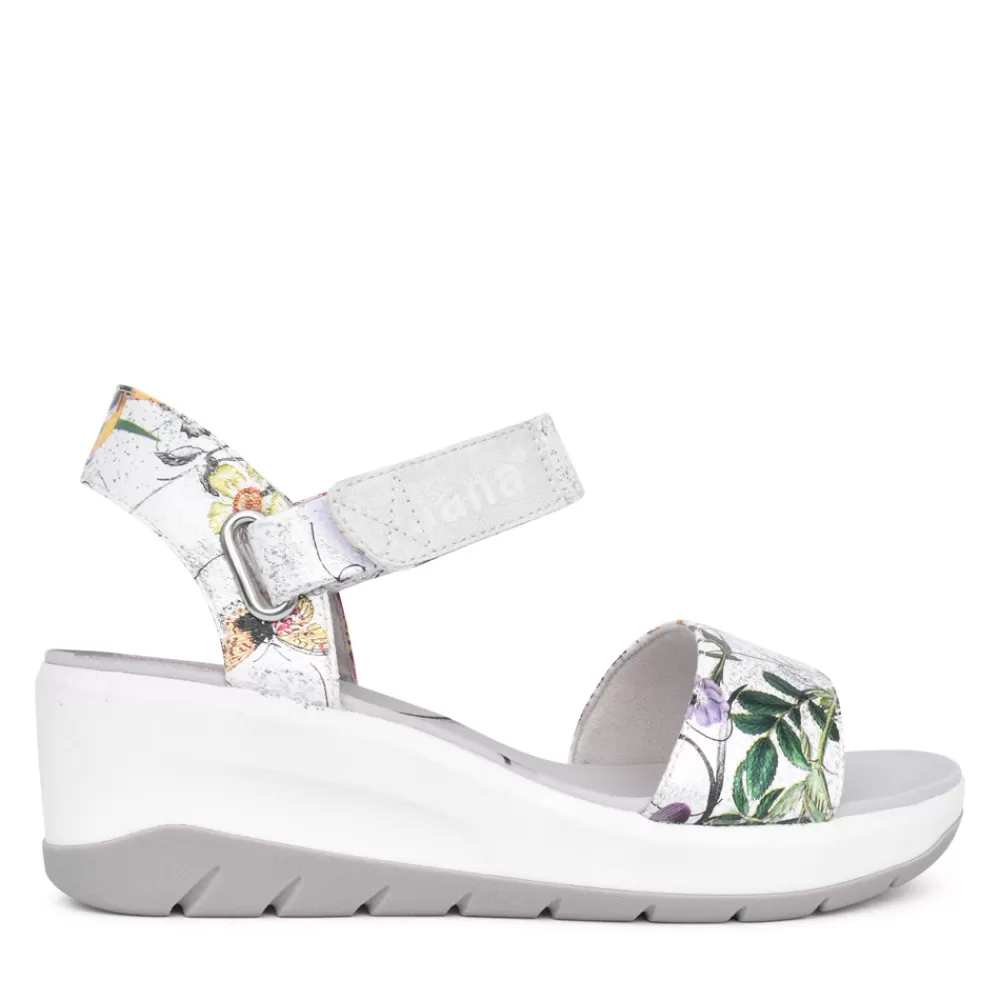 Ladies JANA Ladies 8-28761 Wedge Sandal In Floral