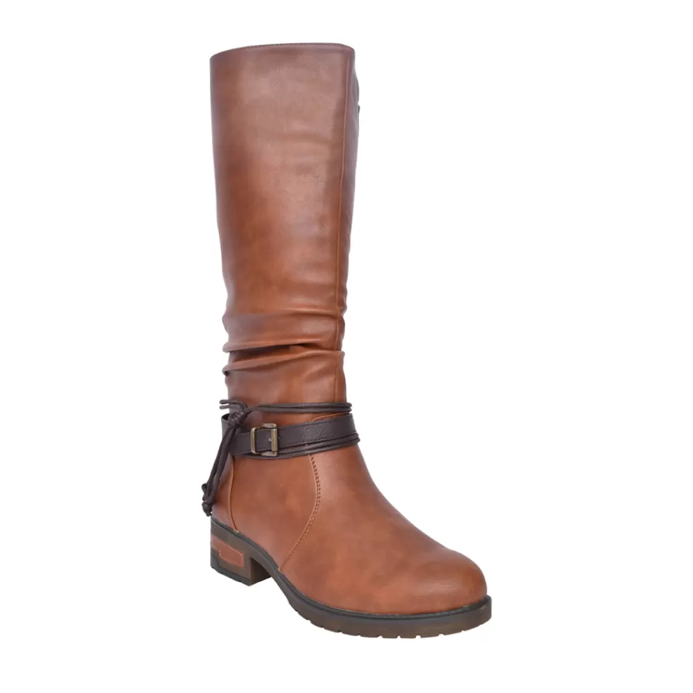 Ladies RIEKER Ladies 91694 Long Leg Boot In Tan