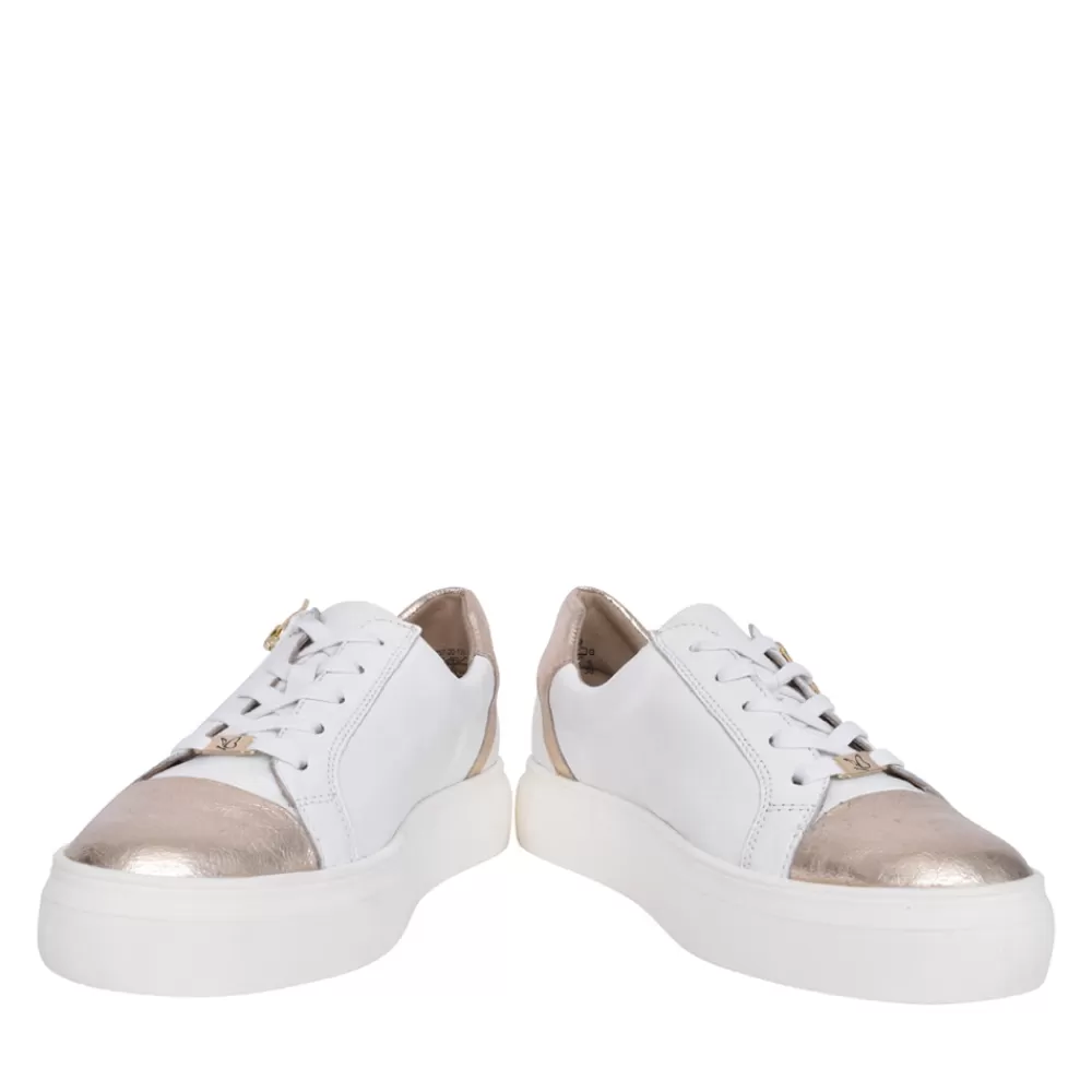 Ladies CAPRICE Ladies 9-23757 Laced Trainer In White