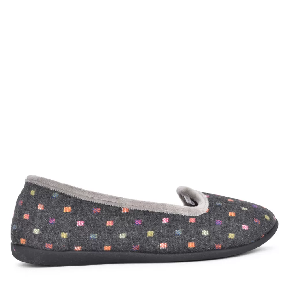 Ladies PADDERS Ladies Albertine 3274 Pump Slipper In Dark Grey