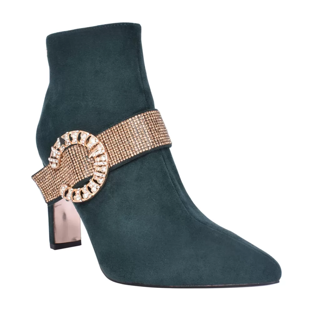 Ladies UNA HEALY Ladies Anytime High Heel Ankle Boot In Green