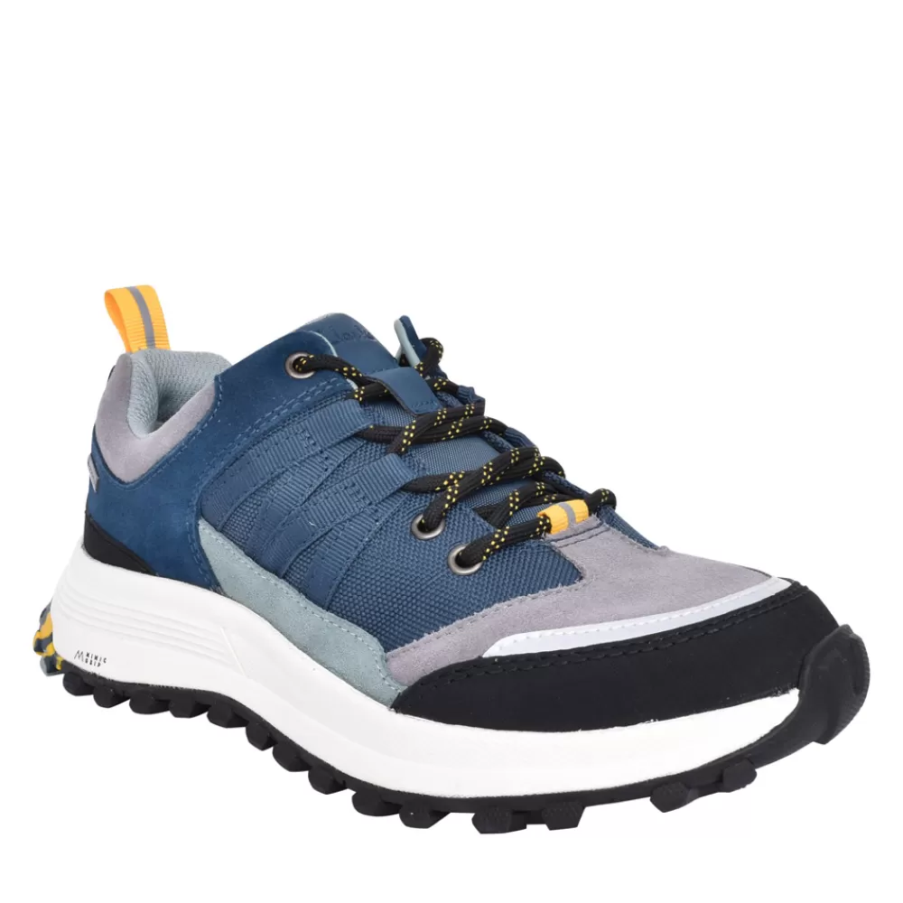 Ladies CLARKS Ladies Atltrekpathgt Combi D-Fit Trainer In Teal