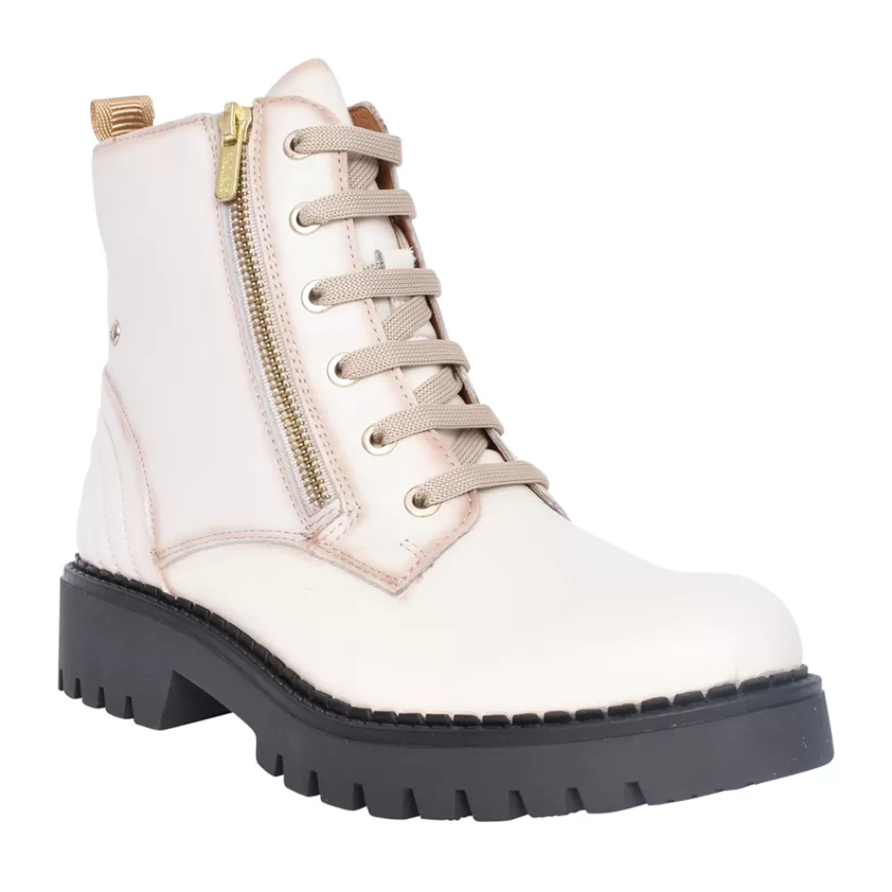 Ladies PIKOLINOS Ladies Aviles Ankle Boot In Ivory
