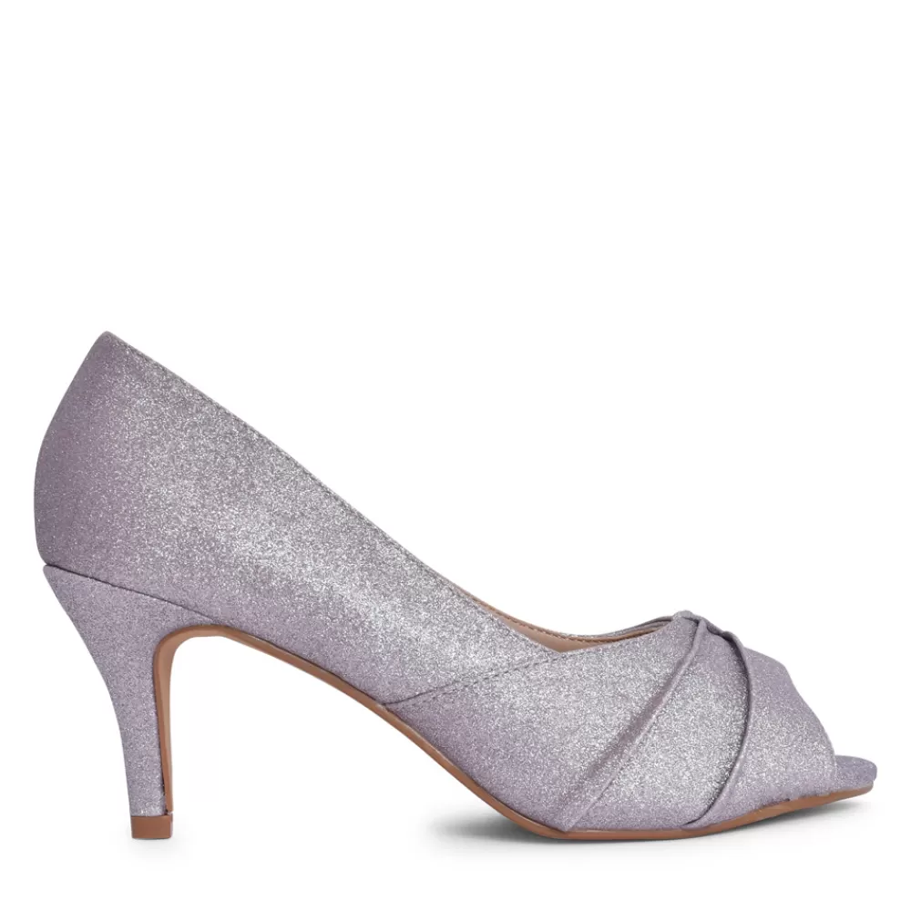 Ladies SORENTO Ladies Ballybeg Peep Toe Shoe In Lilac