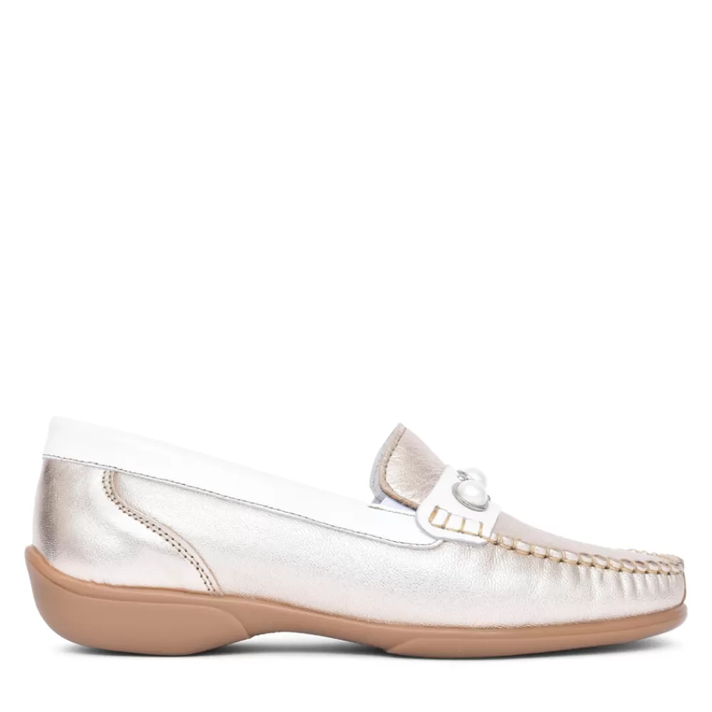 Ladies PIERO MASETTI Ladies Bella Slip On Loafer In Gold