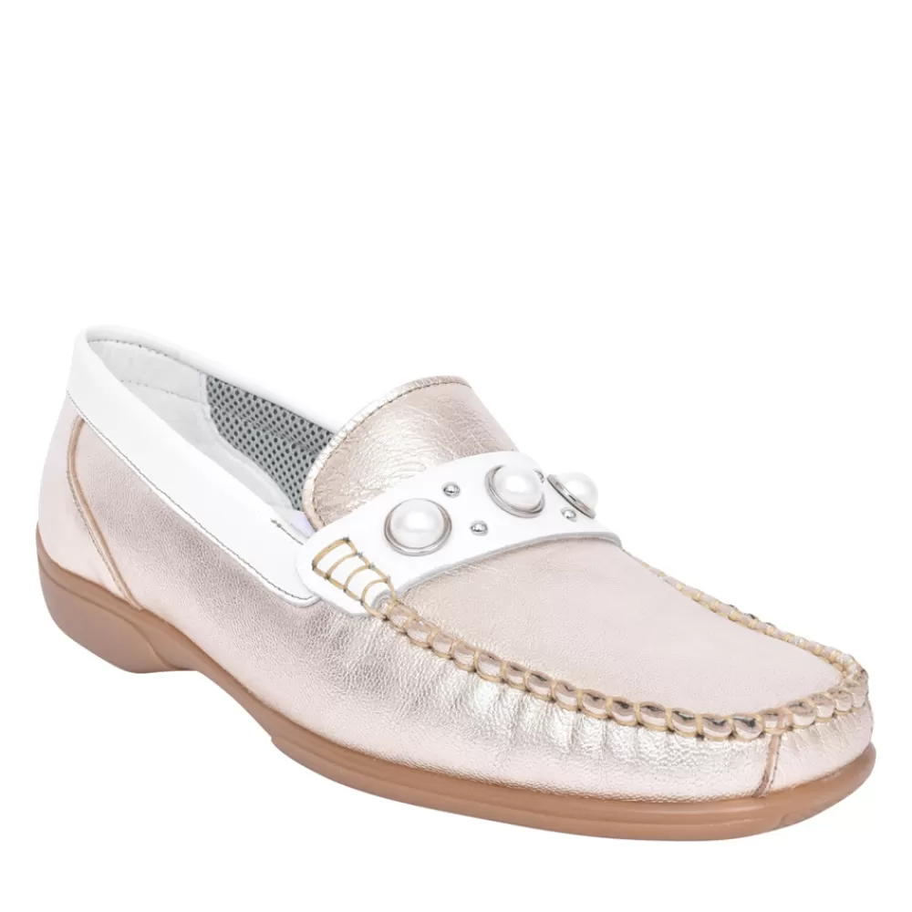 Ladies PIERO MASETTI Ladies Bella Slip On Loafer In Gold