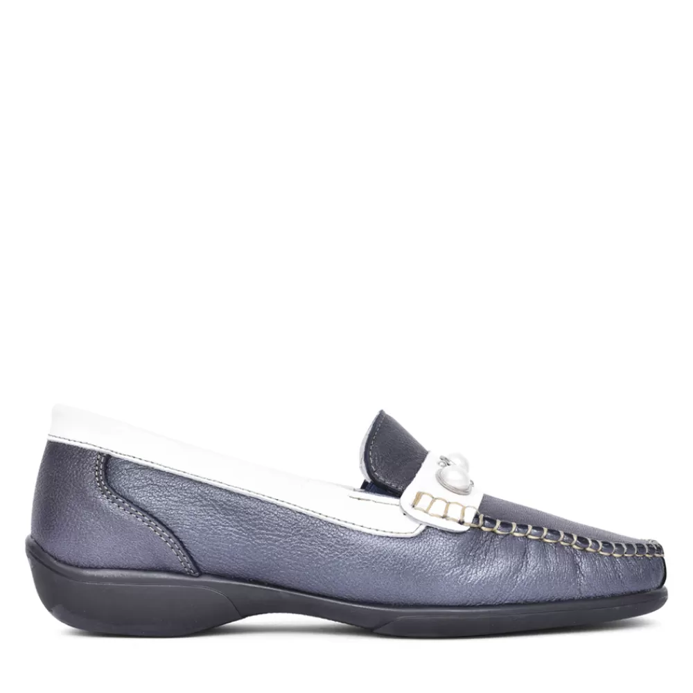Ladies PIERO MASETTI Ladies Bella Slip On Loafer In Navy