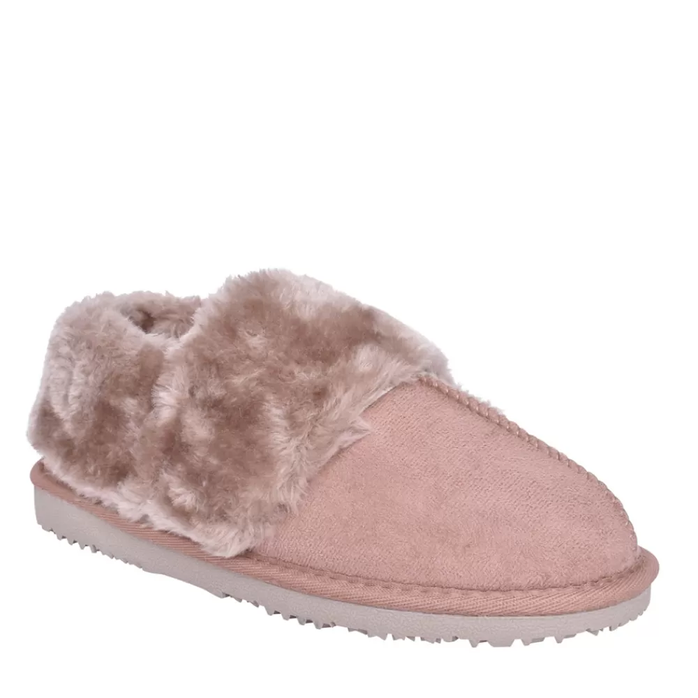 Ladies ELLA Ladies Billie Fur Lined Slipper In Mink