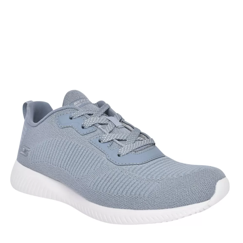 Ladies SKECHERS Ladies Bobs Sports Squad Trainer In Grey