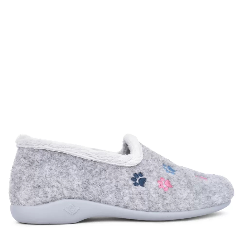 Ladies LAZY DOGZ Ladies Charley Kld462 Slipper In Grey