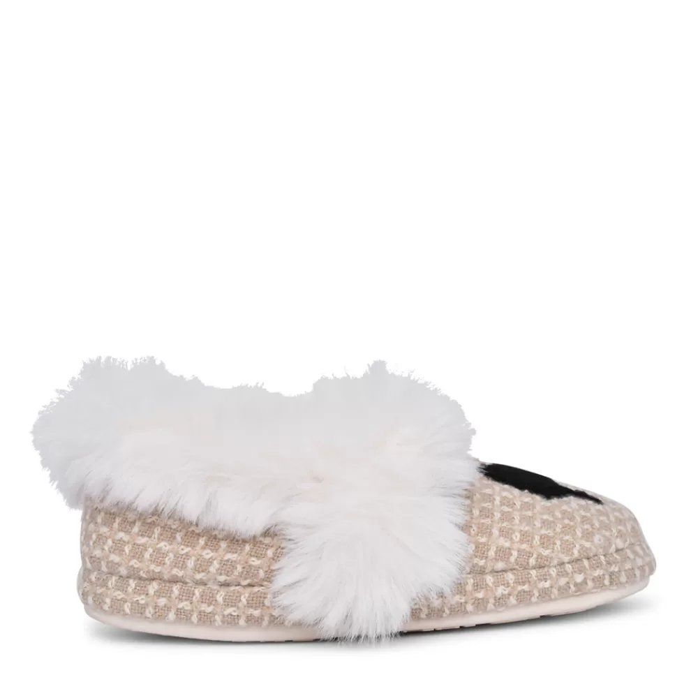 Ladies LAZY DOGZ Ladies Cookie Kld433 Slipper In Beige