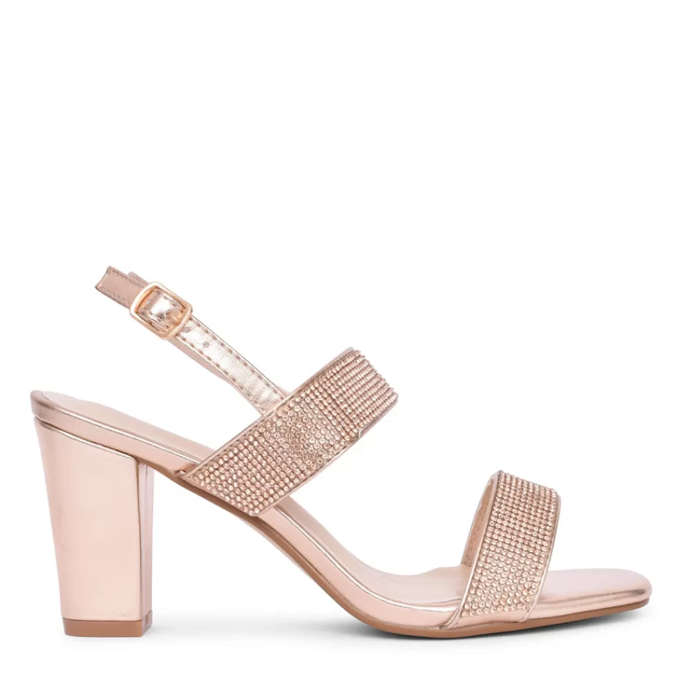 Ladies SORENTO Ladies Coppershill Heeled Sandal In Rose