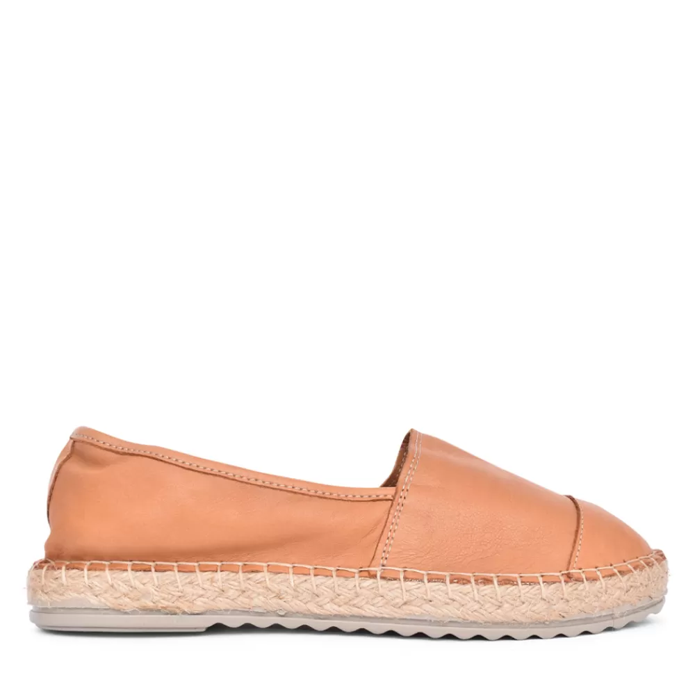 Ladies LAZY DOGZ Ladies Corfu Fld004 Espadrille In Tan