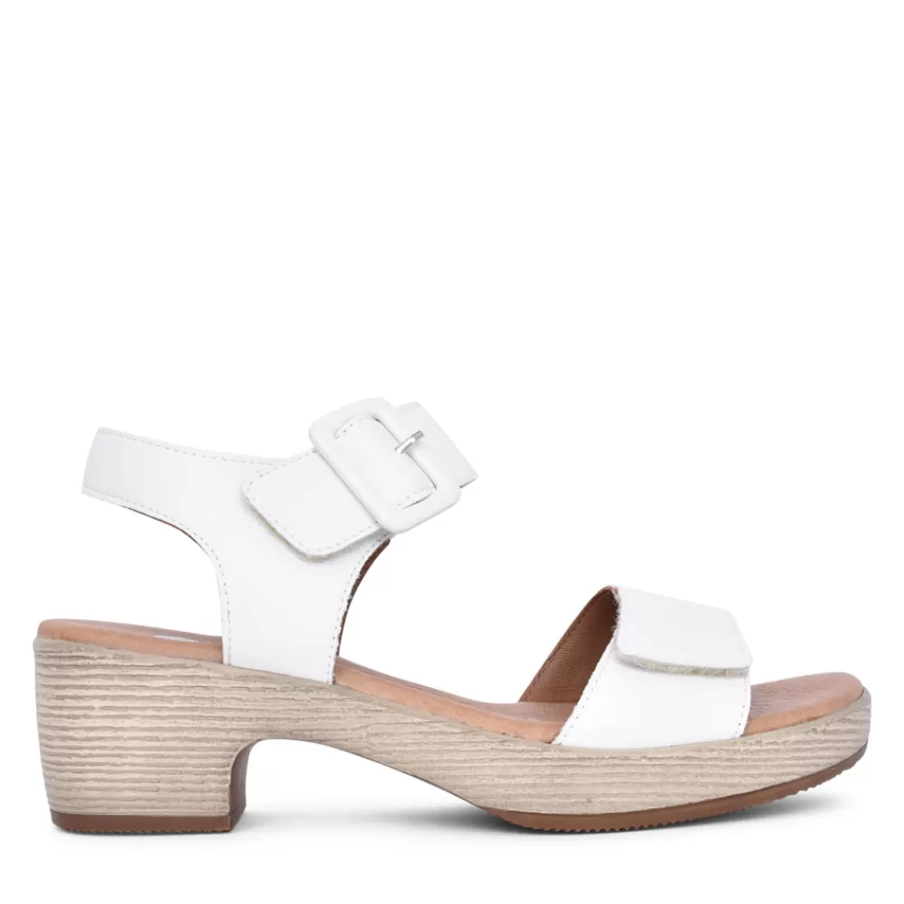 Ladies REMONTE Ladies D0N52 Block Heel Sandal In White