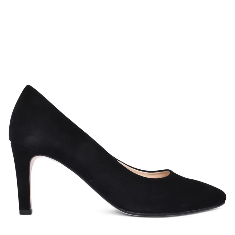 Ladies GABOR Ladies Dane 31.380 Medium Heel Court Shoe In Black