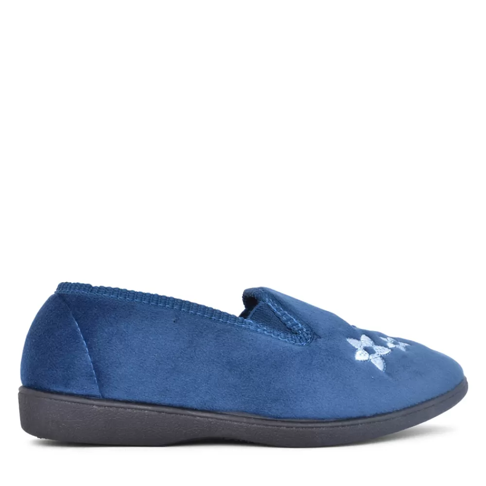 Ladies JO & JOE Ladies Daphne Full Slipper In Blue