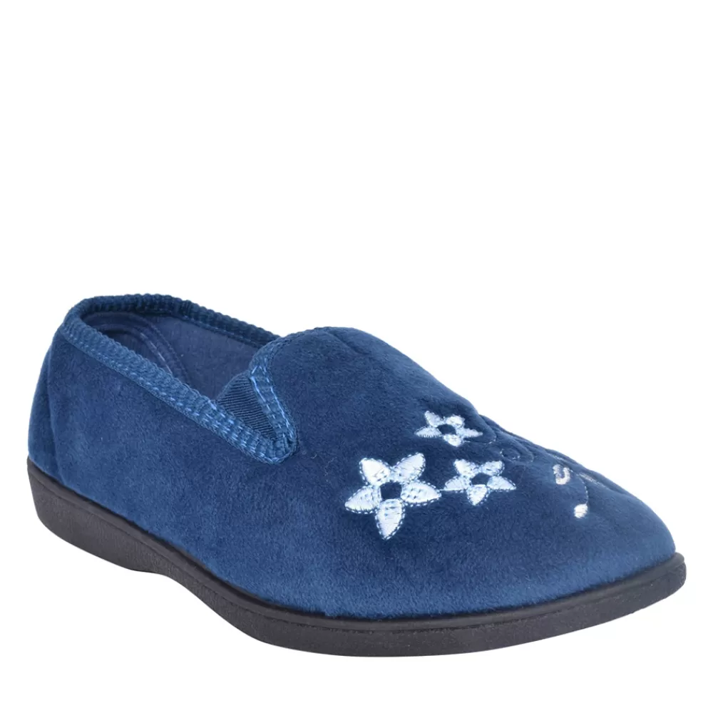 Ladies JO & JOE Ladies Daphne Full Slipper In Blue