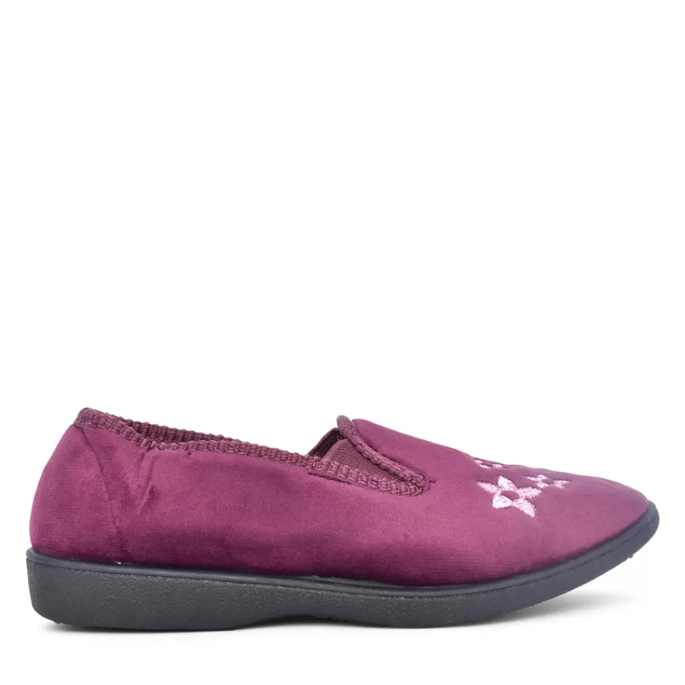 Ladies JO & JOE Ladies Daphne Full Slipper In Plum