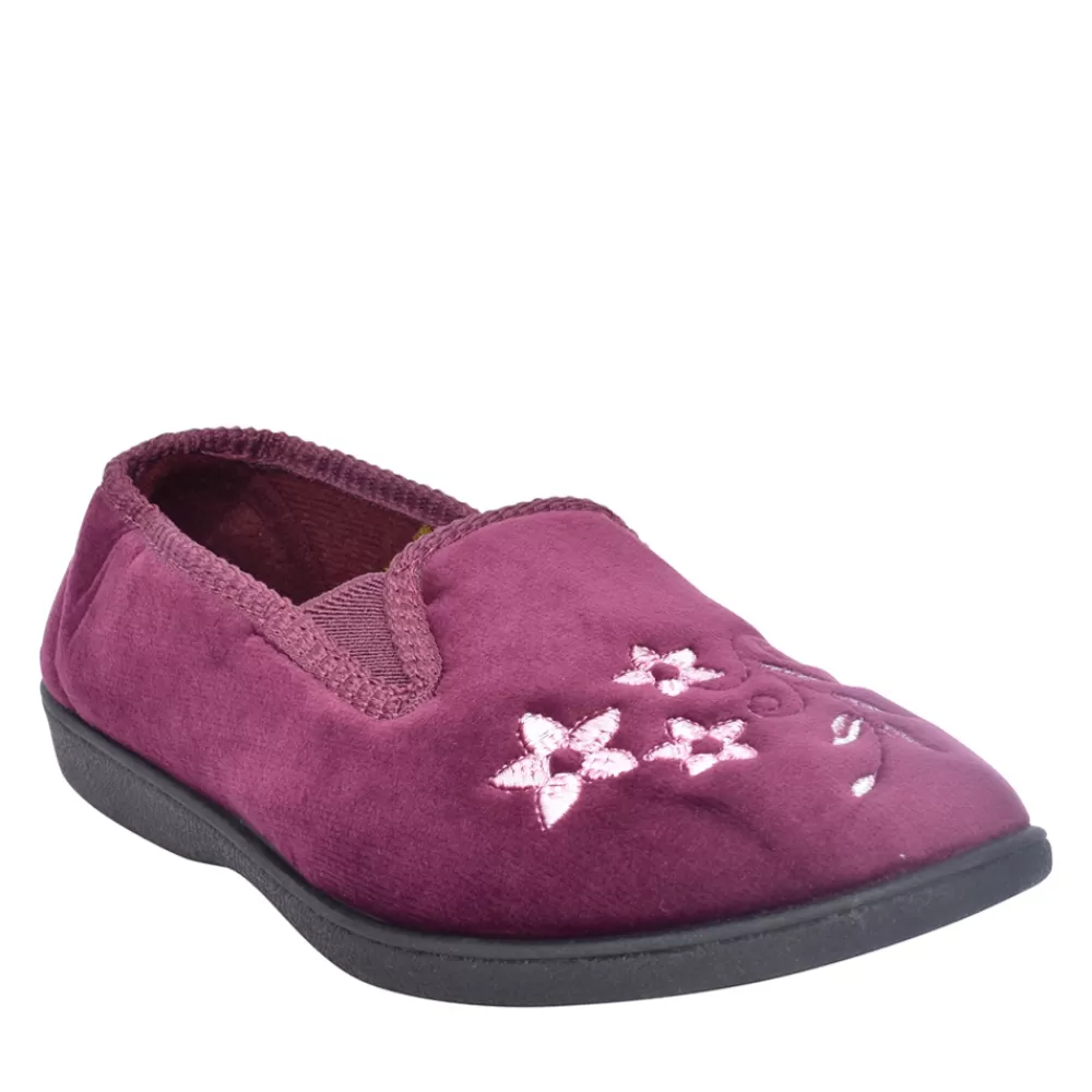 Ladies JO & JOE Ladies Daphne Full Slipper In Plum