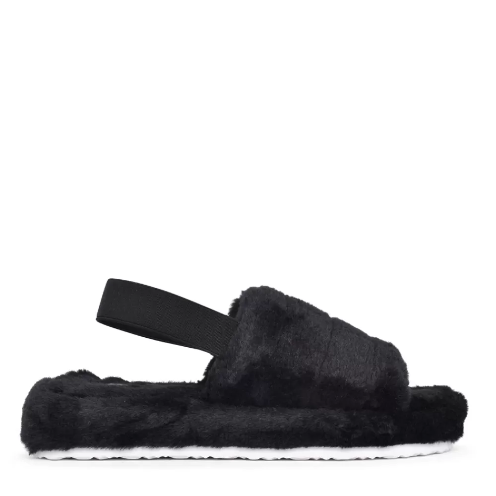 Ladies ELLA Ladies Darcy Open Toe Slipper In Black