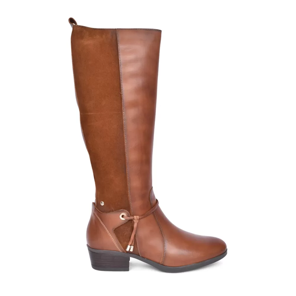 Ladies PIKOLINOS Ladies Daroca Long Leg Boot In Tan