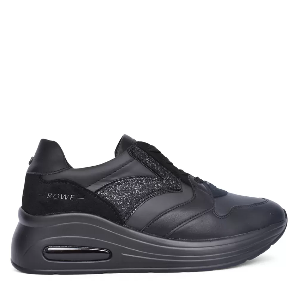 Ladies LLOYD & PRYCE Ladies Ehreske Laced Trainer In Black