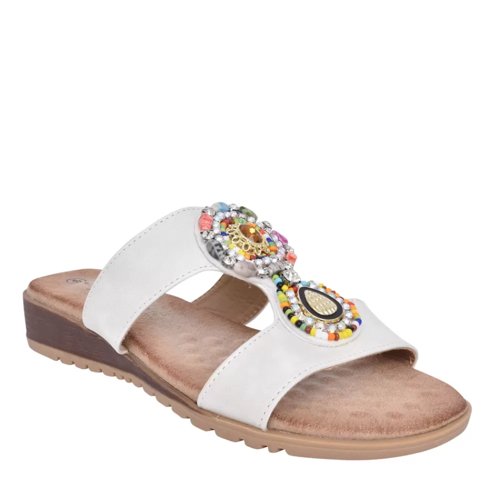 Ladies LUNAR Ladies Elsa Jlh324 Mule In White