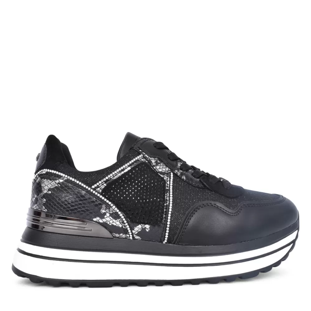Ladies LLOYD & PRYCE Ladies Emba Laced Trainer In Black