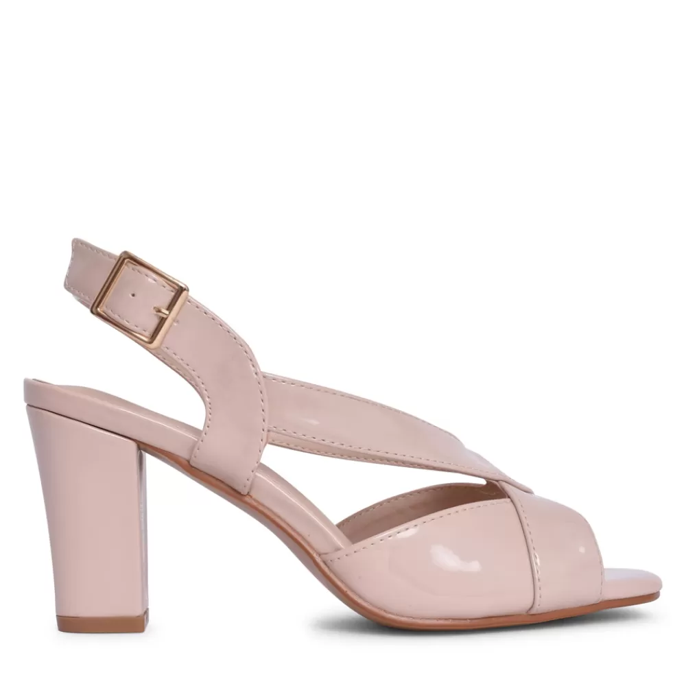 Ladies SORENTO Ladies Faithlegg Block Heel Sandal In Nude