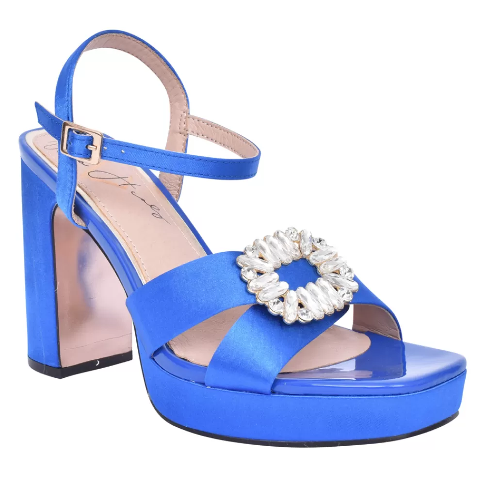 Ladies UNA HEALY Ladies Feels So Right Block Heel Sandal In Blue