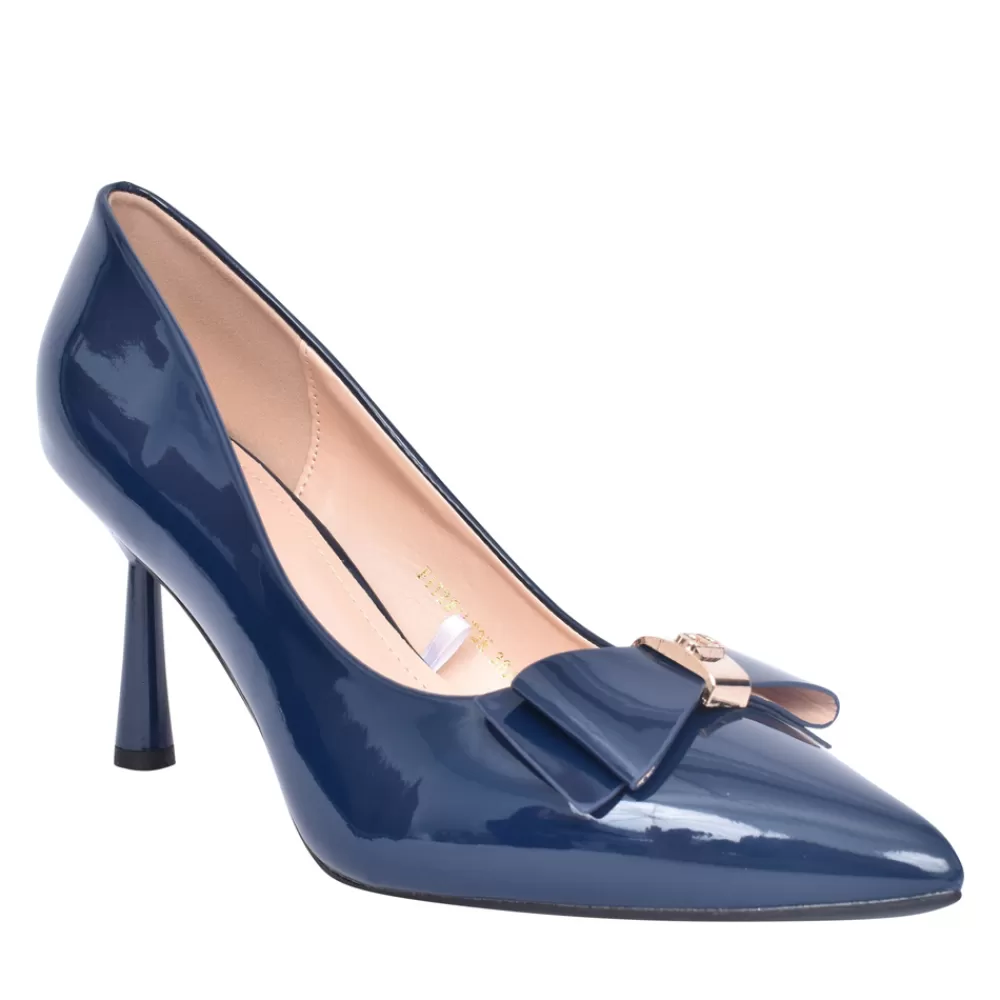 Ladies SORENTO Ladies Fitzwilton Court Shoe In Navy