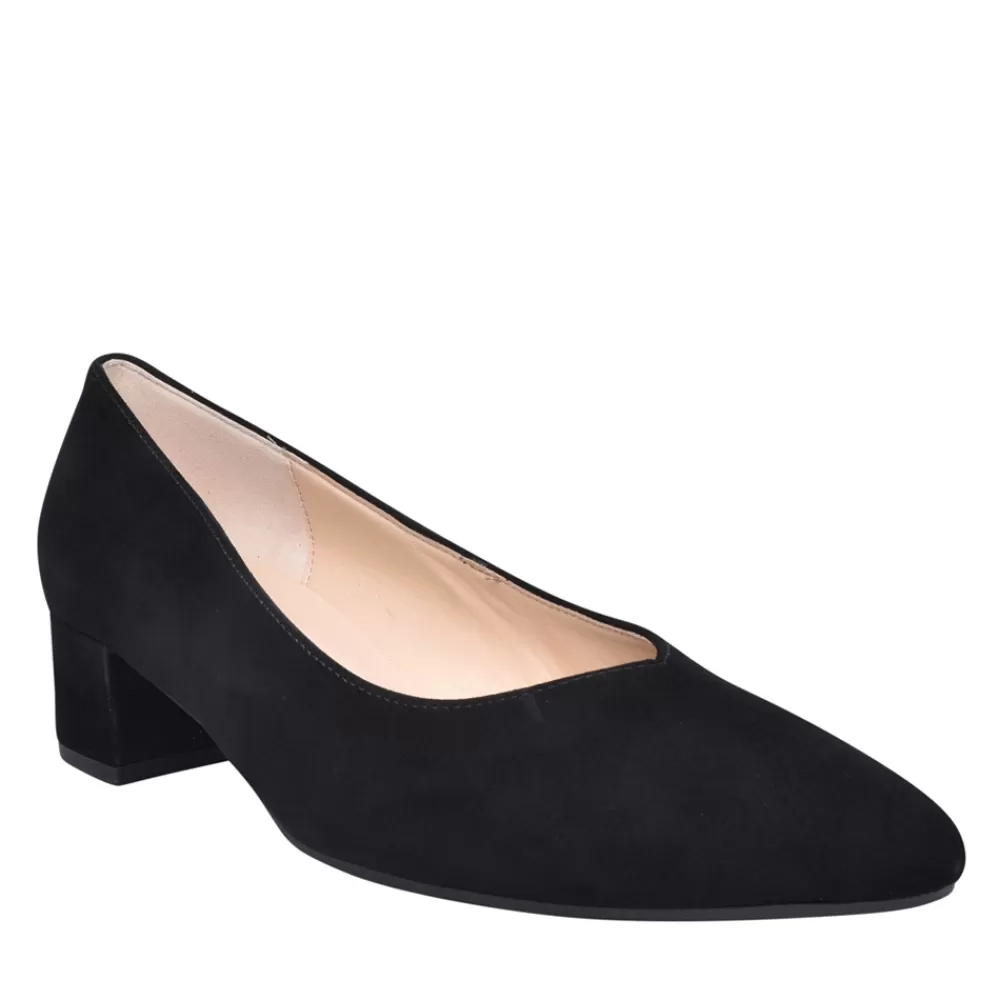 Ladies GABOR Ladies Henge 31.443 Low Heel Court Shoe In Black