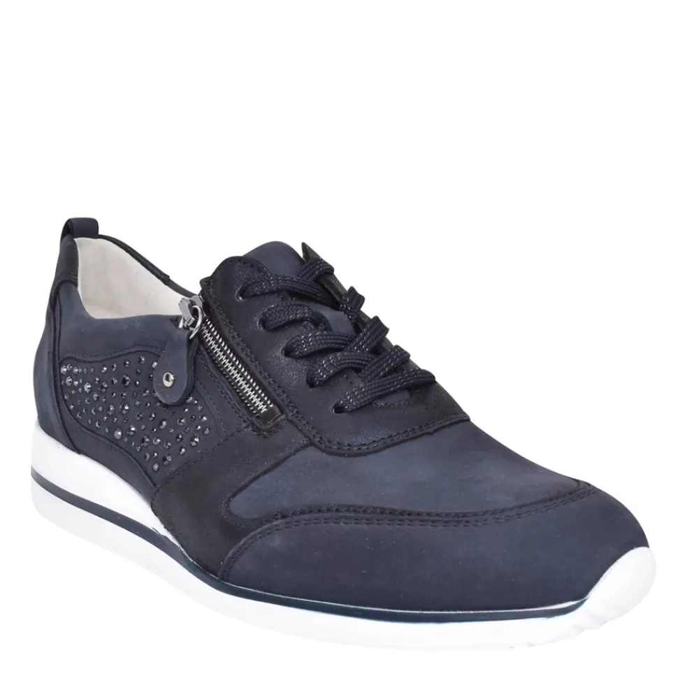 Ladies WALDLAUFER Ladies Himona 980006 Trainer In Navy