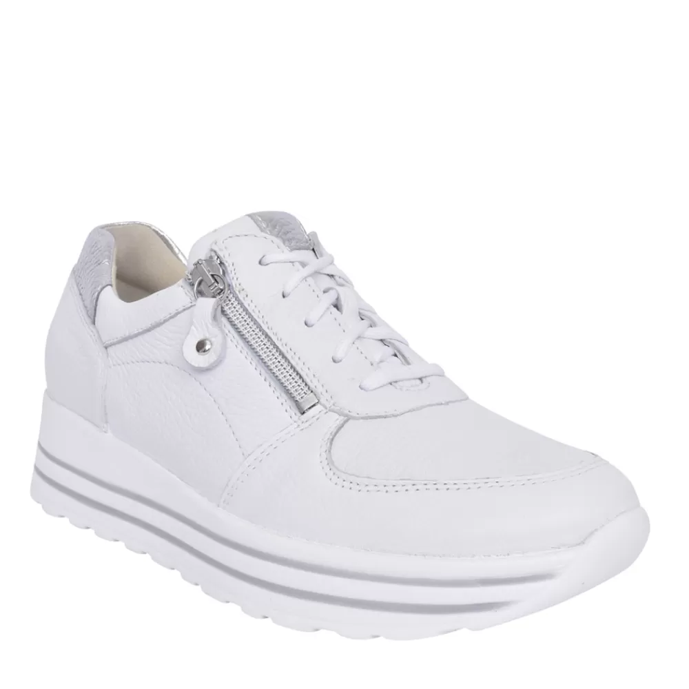 Ladies WALDLAUFER Ladies H-Lana 758009 Trainer In White