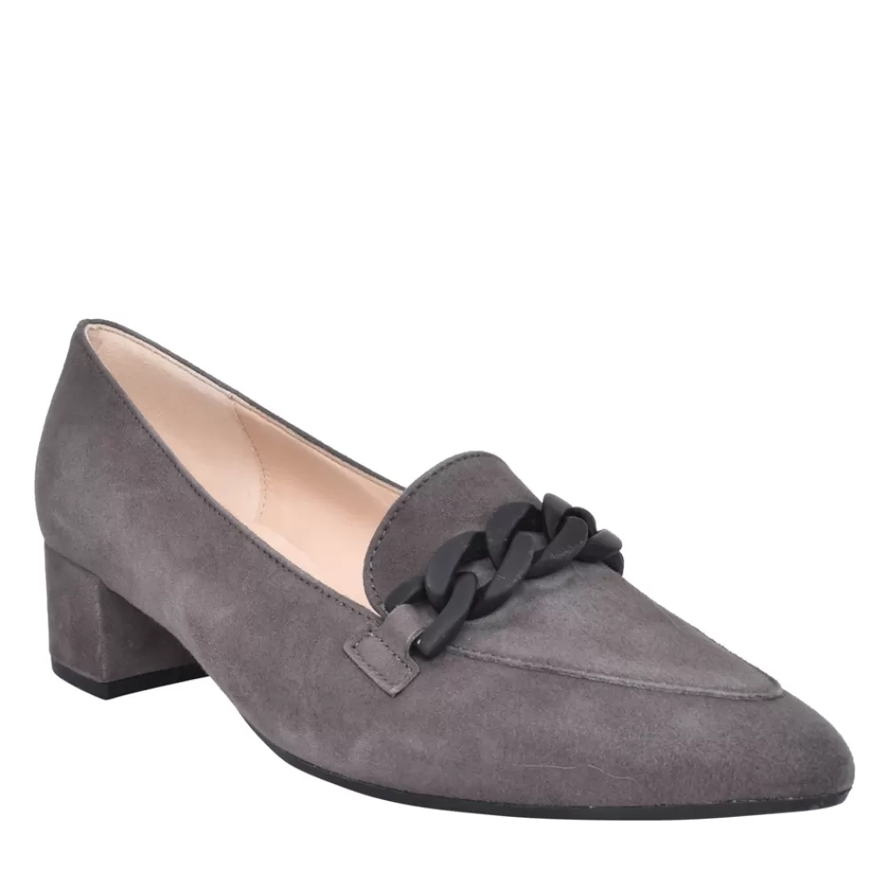 Ladies GABOR Ladies Hoolie 31.441 Low Heel Court Shoe In Grey