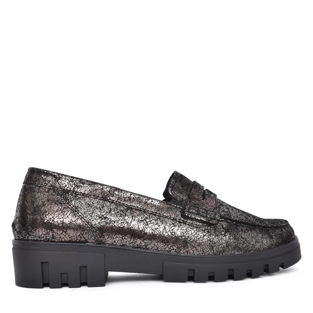 Ladies WALDLAUFER Ladies H-Serena 723502 Slip-On Shoe In Black Interest