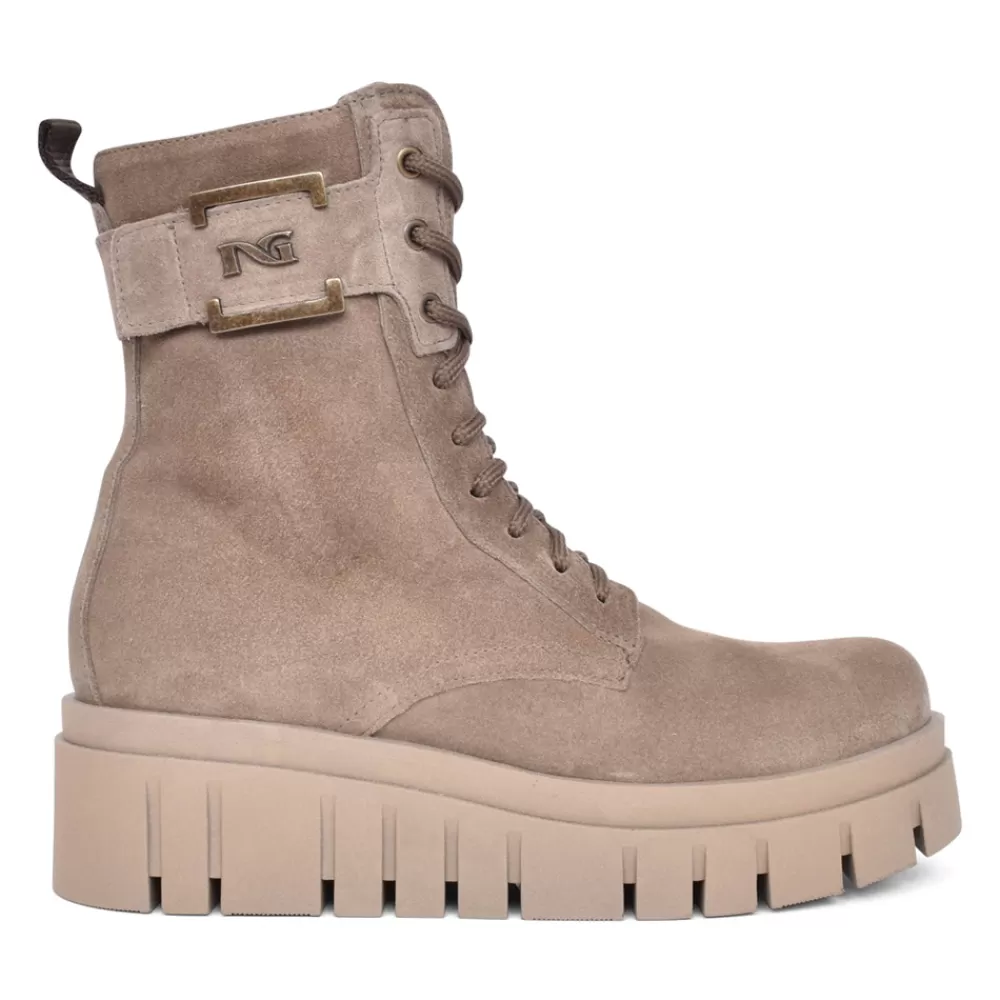 Ladies NEROGIARDINI Ladies I309093D Ankle Boot In Taupe