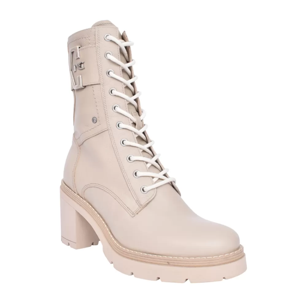 Ladies NEROGIARDINI Ladies I309161D Med Heel Calf Boot In Stone