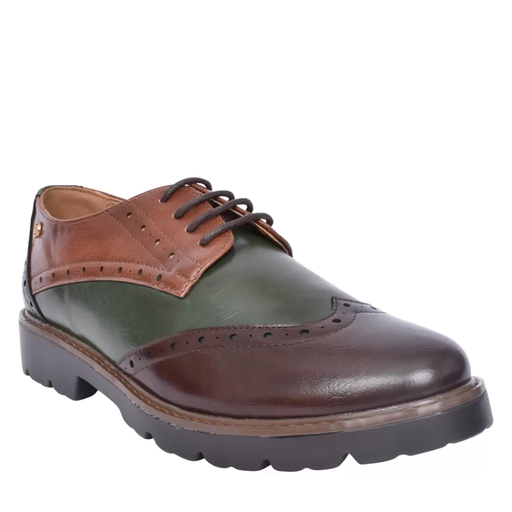 Ladies ZANNI & CO Ladies Isfaro Laced Brogue In Green