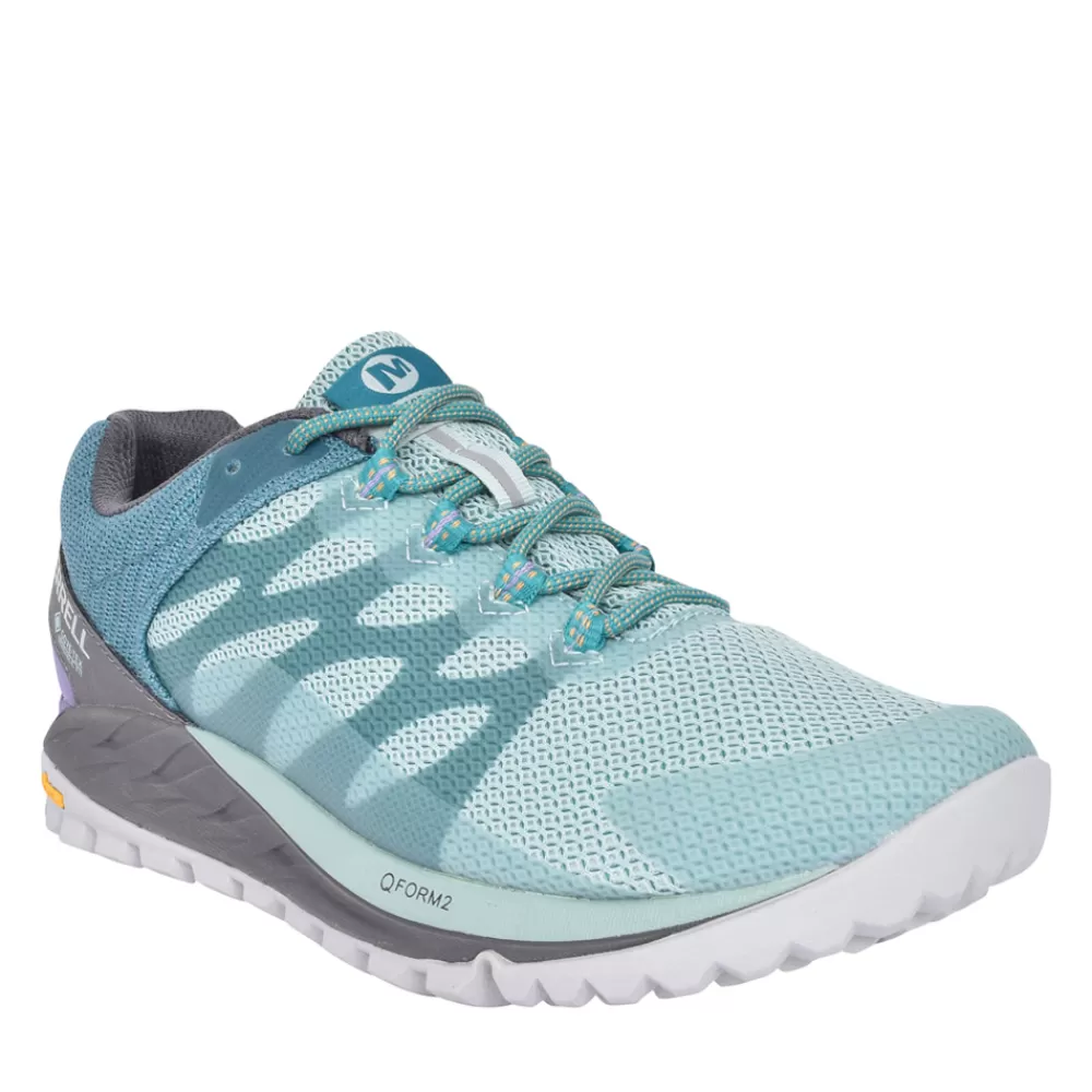 Ladies MERRELL Ladies J067 Antora 2 Gtx Trainer In Aqua