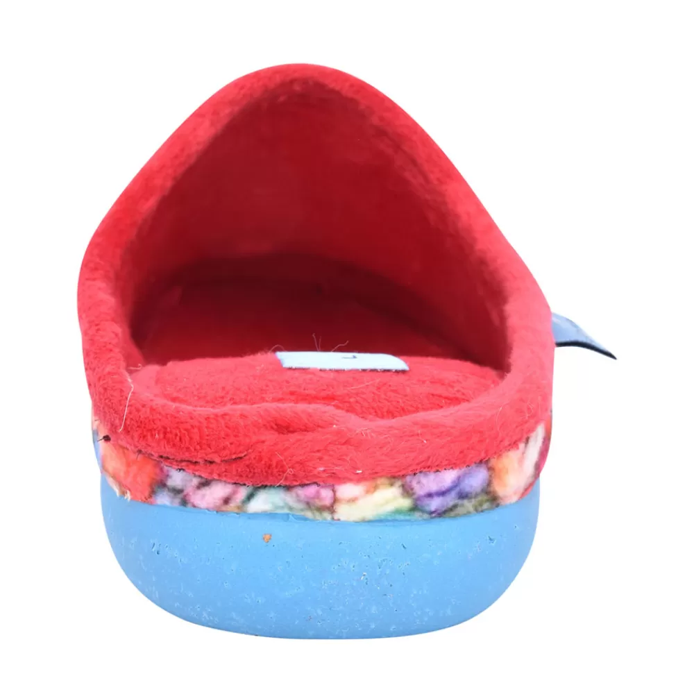 Ladies LUNAR Ladies Jasmine Kla129 Mule Slipper In Red