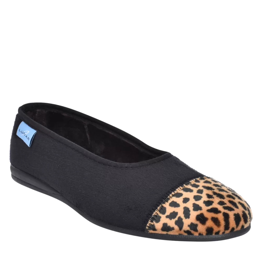 Ladies LUNAR Ladies Jessie Kla131 Pump Slipper In Black