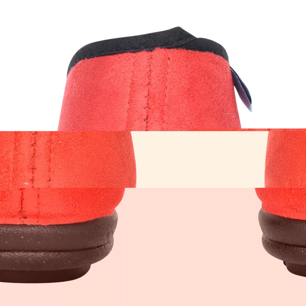 Ladies LUNAR Ladies Jessie Kla131 Pump Slipper In Red