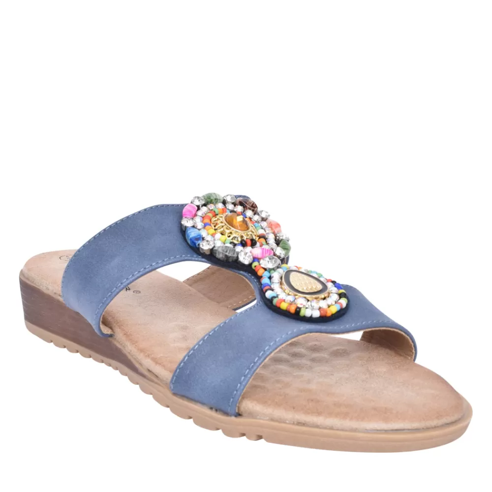 Ladies LUNAR Ladies Jlh324 Elsa Sandal In Blue