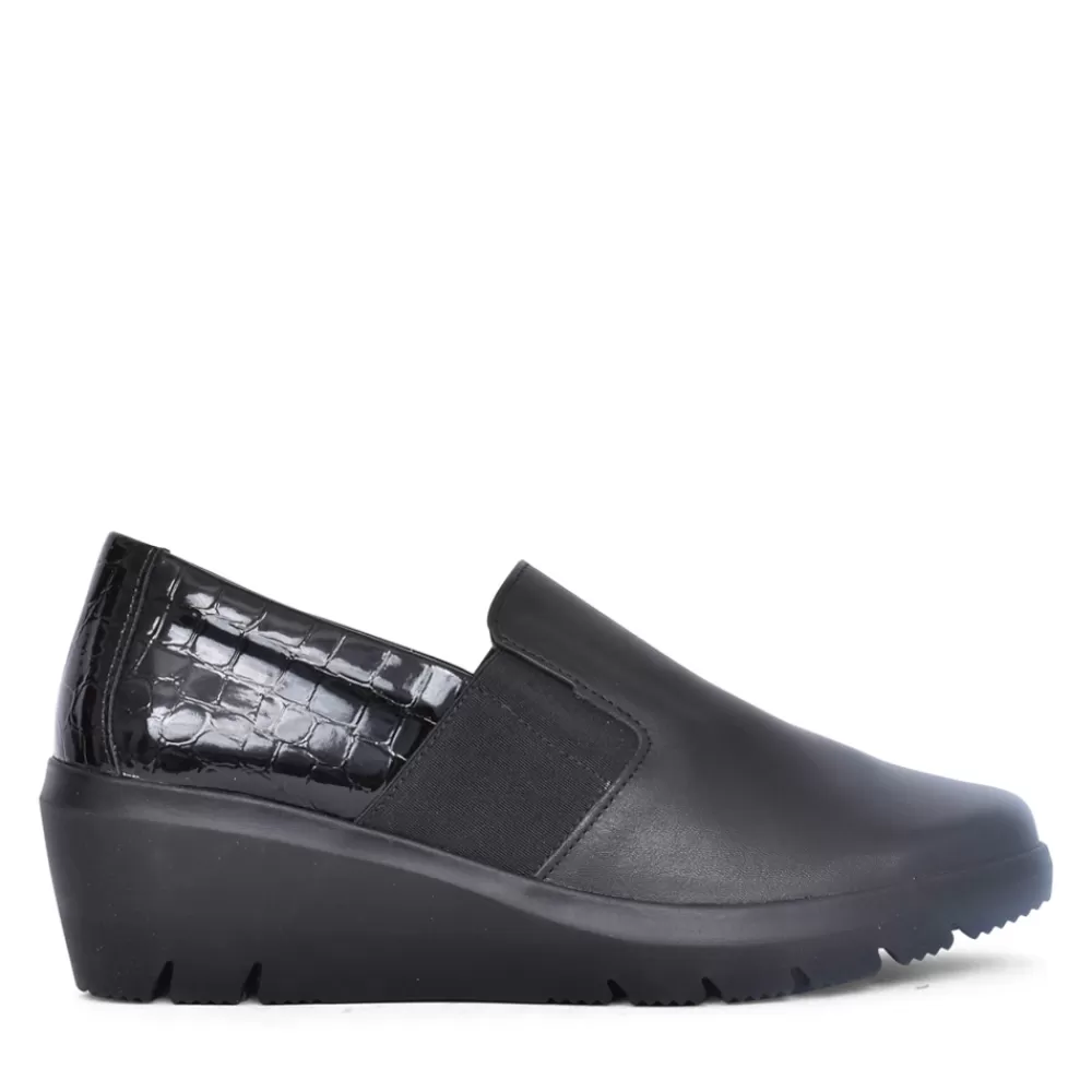 Ladies DUBARRY Ladies Joco Wedge Slip-On Shoe In Black