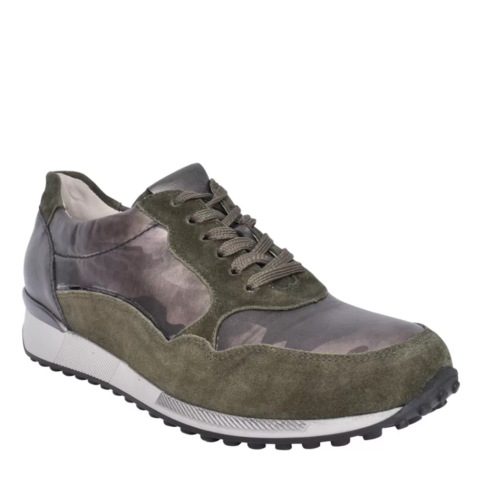 Ladies WALDLAUFER Ladies Jule 776002 H-Fit Trainer In Khaki